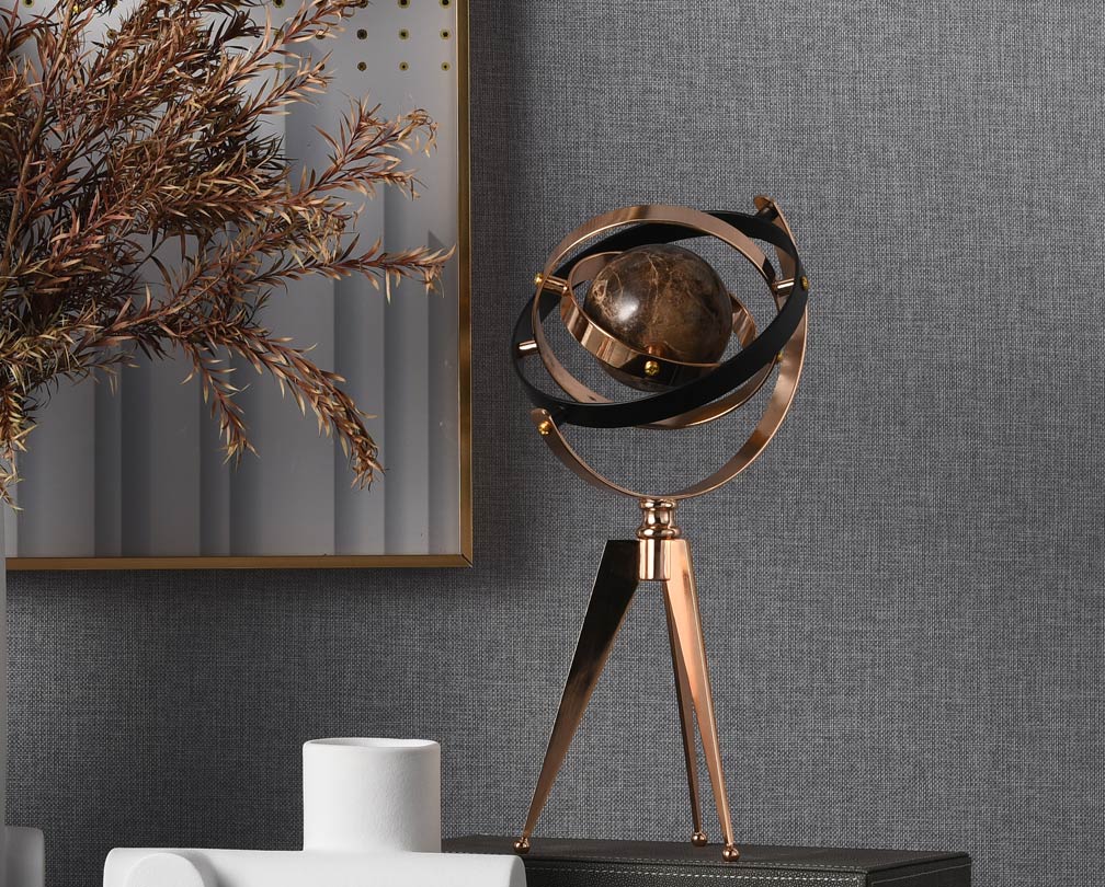 Kerajinan marmer globe kreatif modern ornamen desktop kantor mewah modern